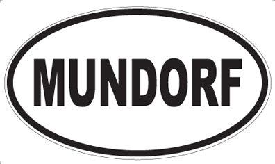 MUNDORF - Oval Sticker