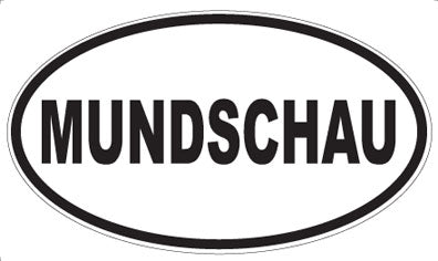 MUNDSCHAU - Oval Sticker