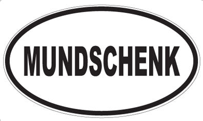 MUNDSCHENK - Oval Sticker
