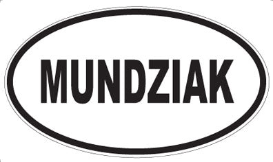 MUNDZIAK - Oval Sticker