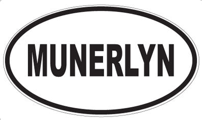 MUNERLYN - Oval Sticker