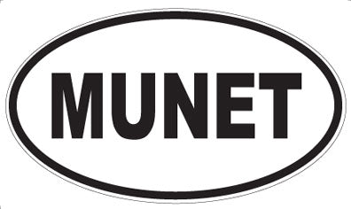 MUNET - Oval Sticker