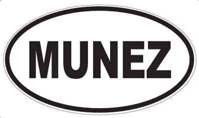 MUNEZ - Oval Sticker