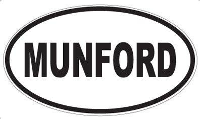 MUNFORD - Oval Sticker