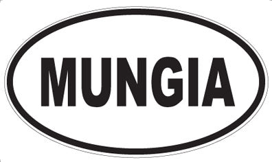 MUNGIA - Oval Sticker
