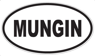 MUNGIN - Oval Sticker