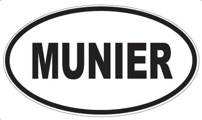 MUNIER - Oval Sticker