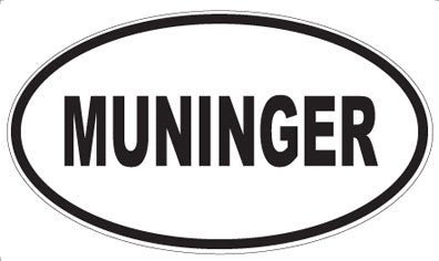 MUNINGER - Oval Sticker