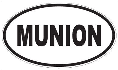 MUNION - Oval Sticker