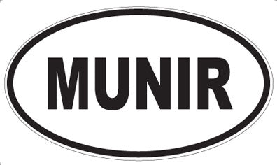 MUNIR - Oval Sticker