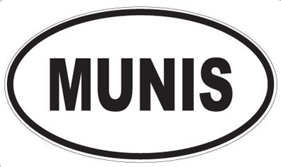 MUNIS - Oval Sticker
