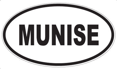 MUNISE - Oval Sticker