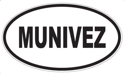 MUNIVEZ - Oval Sticker