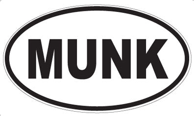 MUNK - Oval Sticker
