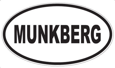 MUNKBERG - Oval Sticker