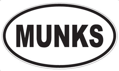 MUNKS - Oval Sticker