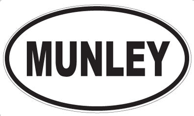MUNLEY - Oval Sticker