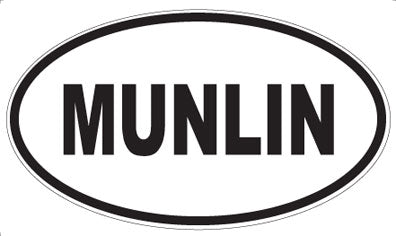 MUNLIN - Oval Sticker