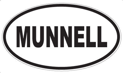 MUNNELL - Oval Sticker