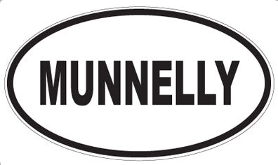 MUNNELLY - Oval Sticker