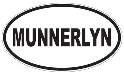 MUNNERLYN - Oval Sticker