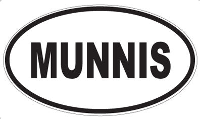 MUNNIS - Oval Sticker