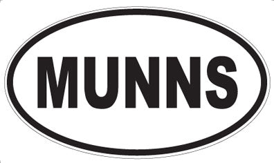 MUNNS - Oval Sticker