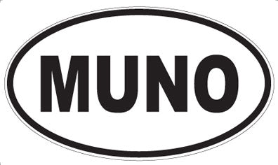 MUNO - Oval Sticker
