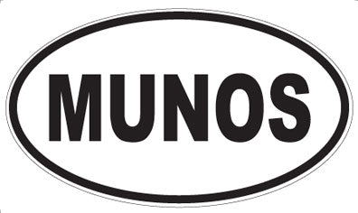 MUNOS - Oval Sticker