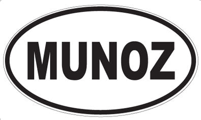 MUNOZ - Oval Sticker