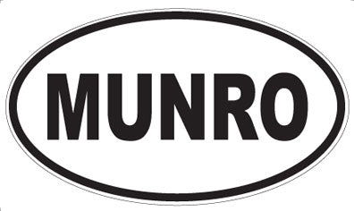 MUNRO - Oval Sticker