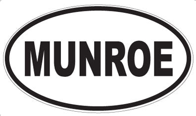 MUNROE - Oval Sticker