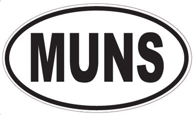 MUNS - Oval Sticker