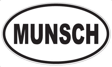 MUNSCH - Oval Sticker