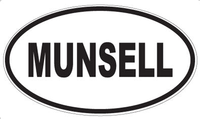 MUNSELL - Oval Sticker