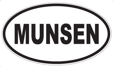 MUNSEN - Oval Sticker