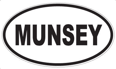 MUNSEY - Oval Sticker