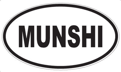 MUNSHI - Oval Sticker