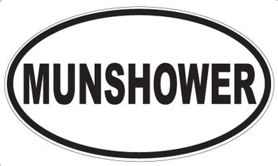 MUNSHOWER - Oval Sticker
