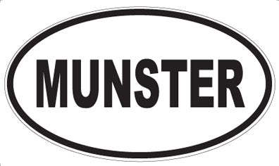 MUNSTER - Oval Sticker