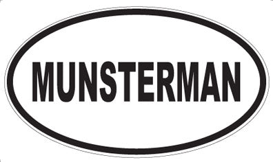 MUNSTERMAN - Oval Sticker