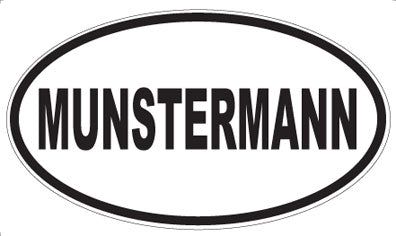 MUNSTERMANN - Oval Sticker