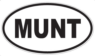 MUNT - Oval Sticker