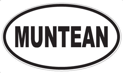MUNTEAN - Oval Sticker