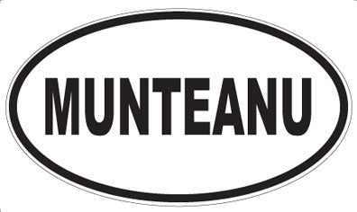 MUNTEANU - Oval Sticker