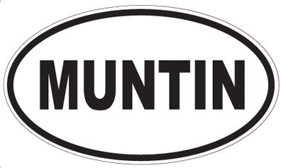 MUNTIN - Oval Sticker