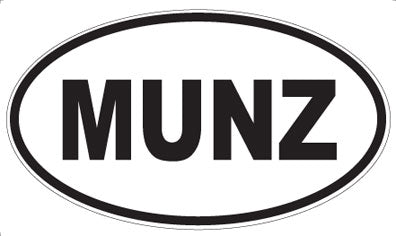 MUNZ - Oval Sticker
