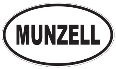 MUNZELL - Oval Sticker