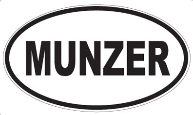MUNZER - Oval Sticker