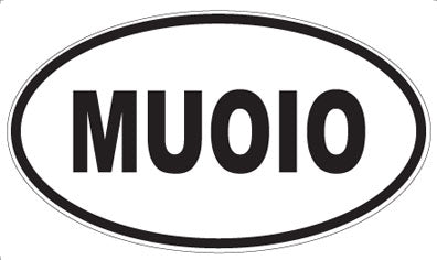 MUOIO - Oval Sticker
